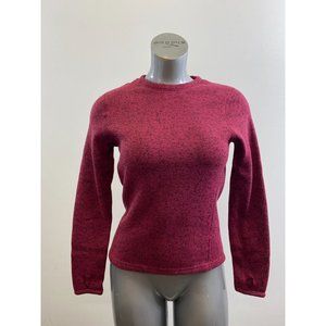 T-Max Women's Long Sleeve Sweatshirt Size Small Pink Crew Neck Polyester
